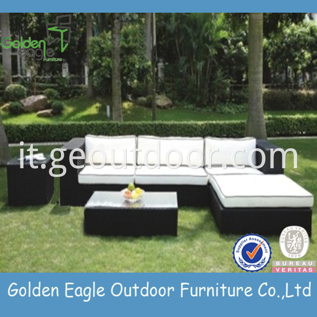 PE rattan outdoor sofa furniture aluminium